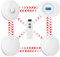 CPVAN Wireless Interlinked Smoke, Heat & Carbon Monoxide Alarm Bundle, Scotland & England Law Compliant | 10-year Battery Life, Pre-Linked Fire Detectors for Home,4 Pack + 1 Remote（2nd Generation）