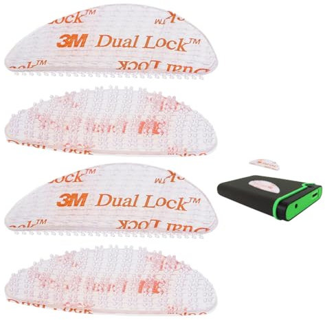 4 Pezzi Dual Lock T.pass Sistema di Fissaggio Removibile a Incastro, Trasparente, Adesivo per Fissaggio T.pass Dual Lock, Supporto trasparente in nastro, supporto per contatore di pedaggio
