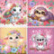 Tyanlenr 4 Stück Tiere Diamond Painting 15x15 CM, 5D Diamant Painting Bilder Tiere, Diamond Painting Kinder, DIY Vollbohrer Diamant Malerei Set, Tiere Diamant Malerei für Jungen Mädchen