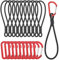 GGXZHT 10 Stück Spanngummi mit Karabiner, Multifunktional Planenspanner Gummispanner Karabinerhaken, Expander mit Karabiner für Planen Zelt Net Camping