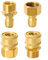 Laroal Kit d'adaptateurs pour Nettoyeur Haute Pression M22-14 mm à 1/4 Pouce, 4 pièces, coupleur à Connexion Rapide pour Tuyau de Lave-Auto raccord de Conversion en cuivre, Ensemble d'adaptateurs
