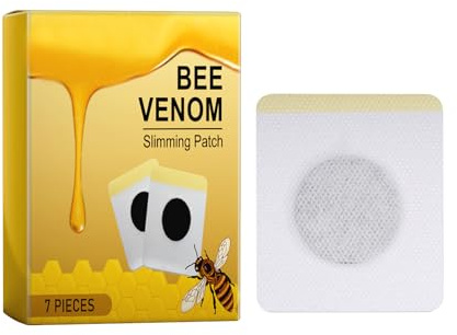 Vartegas Bienengift Detox Pflaster 7er Pack Lymphdrainage Entgiftung Gewichtsreduktion mit Pfeffer Ingwer Minzextrakt für Frauen Männer