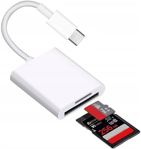 Co2 iPhone Adapter, USB C zu Micro SD/TF Adapter USB C-Stecker - Micro SD/TF-Buchse, Kabel Kompatibel mit iPhone 16, 15, Pro, Max, Plus, MacBook, iPad Pro, Samsung