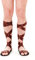 Rubies Sandals Sandali Romani, Tinta Unita, Colore Marrone, Taglia Unica, BA714