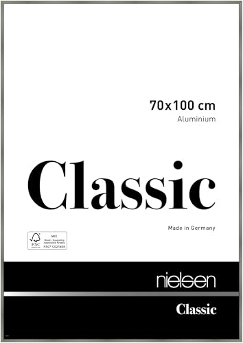 nielsen Aluminium Bilderrahmen Classic, 70 x 100 cm, Grau