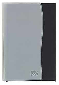 COLORPOP 550052 Étui pour Papiers de Véhicule : Carte Grise, Permis de Conduire, Assurance, Gris Anthracite