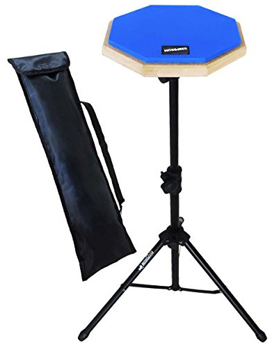 keepdrum DP-BL SET Practice Pad Blau mit Übungspadständer und Bag