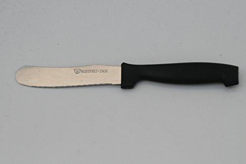 Cuchillo para Panecillos, Cuchillo para Cortar Pan, Hoja de Acero Inoxidable, Aprox. 10 cm