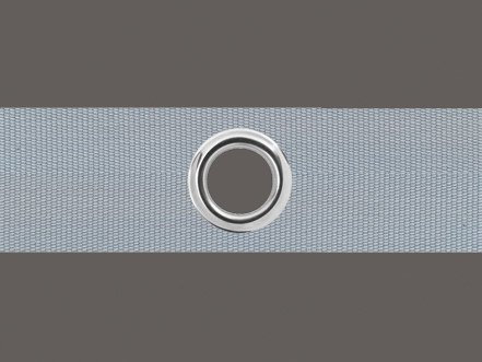 Unbekannt Ösenband 6 cm breit Zugabe variabel, Farbe: grau