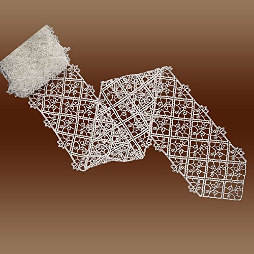 Tischband Spitzenband Sissi Meterware Luftspitze natur 10cm breit