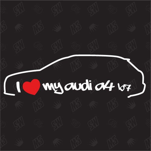 speedwerk-motorwear I Love My A4 B7 Avant - Sticker - Baujahr 2005-2007