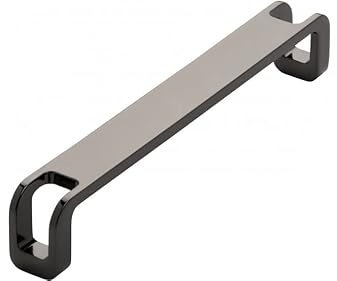 SIRO Möbelgriff Gernsbach, Modern, Design, Druckguss anthrazit, 169 mm x 29 mm x 20 mm, LA 160 mm, 2285-169ZN16