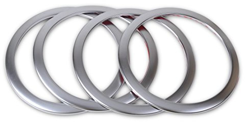Eastar 4Pcs Silber Innen Tür Stereo Lautsprecher Trimm Abdeckung Ring für BMW 3er Serie F30 F34 320 328 335
