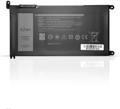 51KD7 Y07HK P28T001 FY8XM 0FY8XM Remplacement de la Batterie d'un Ordinateur Portable pour Dell Chromebook 11 3100 3180 3189 5190 3181 2-in-1 Series (11.4V 42Wh)