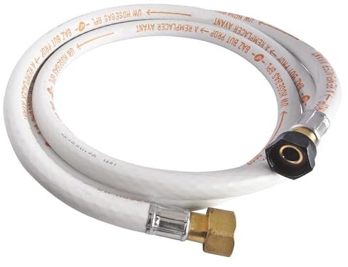 SOMATHERM FOR YOU, Flexible caoutchouc pour gaz Butane/Propane - Longueur 1,5 m - Raccords écrou tournant 20/150 et 15/21 - Durée de vie 10 ans - Idéal pour alimentation en gaz