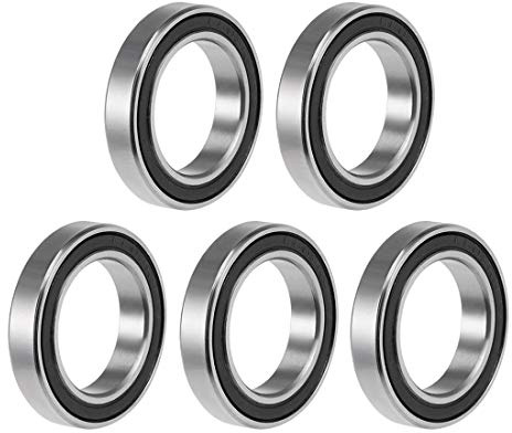 sourcing map 5 Stück 6803-2RS Rillenkugellager 17 x 26 x 5 mm ABEC-3 Lager | Doppelt abgedichtete