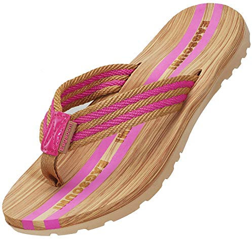 Flip Flop Femme Tongs Mode Sandal Chaussures de Plage Piscine, Rose, 39 EU