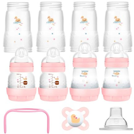 MAM Easy Start kit de démarrage, unique d’autostérilisation anti-coliques, rose-beige