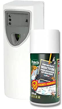 Protecta - Diffuseur automatique d'insecticides au pyrèthre végétal + 1 recharge