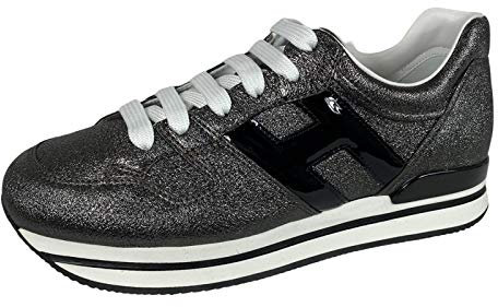 Hogan E79 Sneakers Donna H222 Dark Grey/Black Shoes women-35