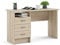 Dmora - Scrivania Priscille, Scrittoio multiuso, Tavolo per ufficio porta PC, Piano di lavoro, 120x48 h72 cm, Quercia