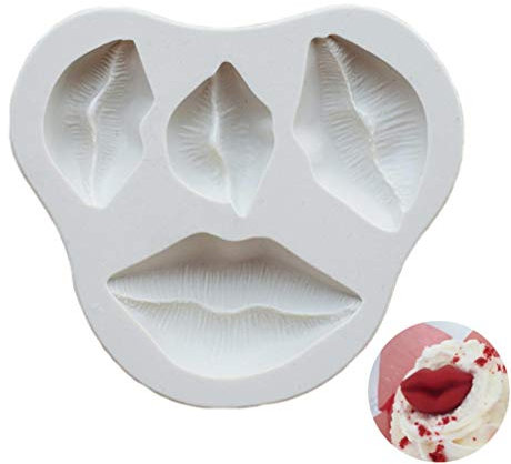 Lankater Sexy Lips Silicone Mold Fondant Mould Chocolate Gumpaste Molds Sugarcraft Kitchen Accessories Cake Decorating Tools