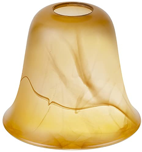 RORIANO Cracks Amber Glas Lampenschirm, Beleuchtung Leuchte Zubehör Lampenschirm Glas Ersatz mit 3,8 cm Öffnung Fitter