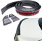 Heckspoiler Auto Universal, JMTBNO Schwarz Carbon Kofferraum Spoiler Spoilerlippe 1.5m Weichgummi Wing Lip Sticker für Alle Fahrzeuge Hinten Stoßfänger Lippe