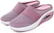Chaussures de Marche à Enfiler à Coussin d'air pour Femmes - Chaussures de Marche orthopédiques pour diabétiques, Baskets Mules pour Femmes, Respirantes avec Soutien (Rose,EU 39.5)