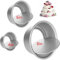 3 pack 4 inch, 6 inch, 8 inch Round Cake Tins Set, Non-Stick Aluminum Cake Pan Tins with Loose Base, Baking Round Cake Tin for Birthday, Weddings