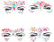 FACEGEM LONDON - 4 & 6 Pcs (4 PCS Magnificent Multi Colour)