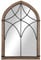 HOMCOM Espejo Decorativo de Pared de Madera 93x60 cm Espejo de Ventana con 2 Ganchos Estilo Vintage para Salón Dormitorio Comedor Entrada Marrón