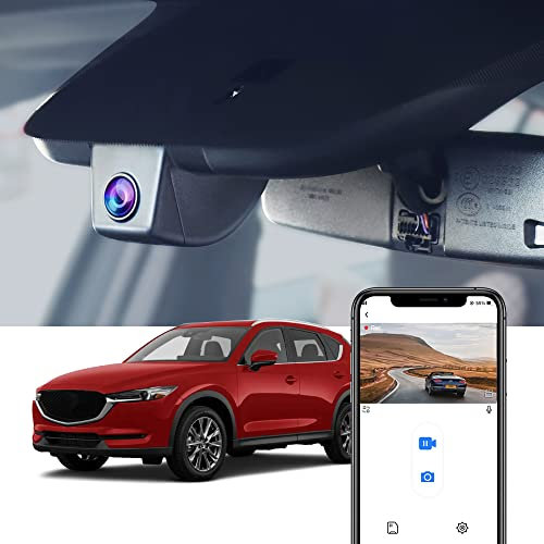 Fitcamx DashCam 4K Passend für Mazda CX-5 CX5 2017-2024 Sport Grand Touring 2.5S (OBD), OEM Autokamera 2160P Video WiFi, G-Sensor, Parkmodus, Loop-Aufnahme, WDR Dash Cam Auto, Plug&Play, 64GB Karte