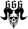 myrockshirt 666 Devil Totenkopf mit Hörnern 15 cm Aufkleber Autoaufkleber Freie Farbwahl Profi Qualität