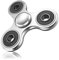 Coolden Fidget Spinner Metall Fidget Toys EDC Hand Spinner Hochwertig Schleuderzeit 2-5 Min Angst Anti Stress Spielzeug Geschenk für Kinder Erwachsene Edelstahl Finger Kreisel für Büro Schule Silber
