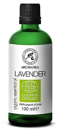 Lavanda Bio Olio Essenziale 100ml - Lavandula Angustifolia - Oli Aromatici Biologici 100% - Oli Aromaterapici - Olio Essenziale per Aromaterapia - per Massaggi - per Diffusori