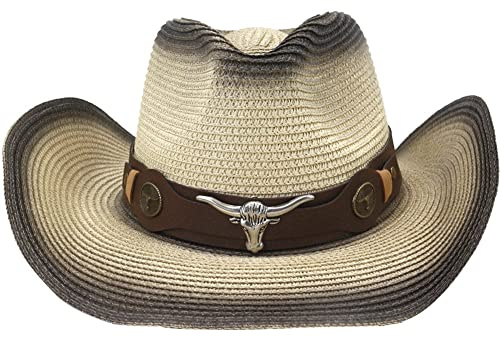 Baokuan Western Cowboy Strohhut Faltbare Winddichte Seilkappe Im Freien Im Freien Sommer