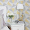 Papiers Peints Triangle Jaune Gris Papier Peint Adhesif Mural Salon Papier Adhesif pour Meuble Papier Peint Intissé Facile à Peler Papier Adhésif Décoratif Cuisine 40x250cm
