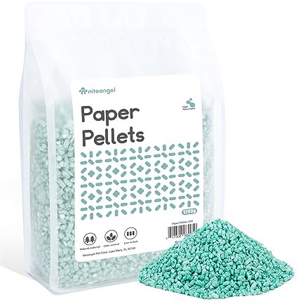 Niteangel Hamster Paper Pellets Bedding for Syrian Dwarf Hamsters Gerbils Mice Mouse Lemming Degus or Other Small-Sized Pets (Moss Green)
