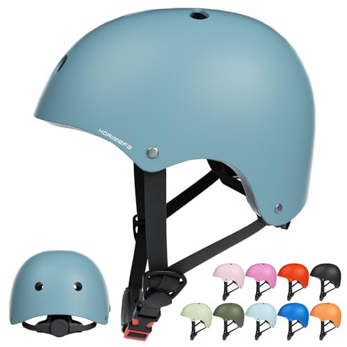 KORIMEFA Kinder Fahrradhelm Kinderhelm Skaterhelm Verstellbar für 3 Jahre Junge für Fahrrad Roller Skateboard Scooter 3-13 Jahre Alt Junge Mädchen