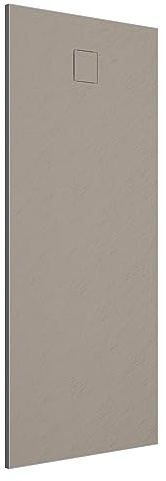 Piatto Doccia 90x170 cm Marrone Effetto Pietra Rettangolare in SMC Riducibile Samos