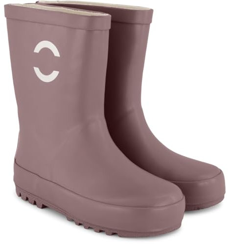 Mikk-line Stivali di gomma per bambini | Stivali da pioggia per bambini | Stivali di gomma leggeri | Stivali di gomma impermeabili | Scarpe da pioggia e stivali per bambini, Twilight Mauve, 34 EU