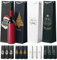 36x XXL Flaschentüten Weihnachtstaschen Bootle Bag Flaschen Weihnachten Geschenktüten Weihnachtstüte Geschenktaschen für Weintragetasche & Weintüte