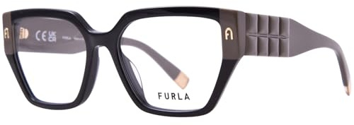 Furla Damen Vfu775 Brillenfassungen auf Rezept, Braun, Hochglanz (Shiny Dark Havana), 54/140/17