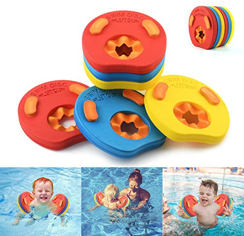 kaianda Schwimmflügel für Kinder, 6 Stück aus Schaumstoff, Schwimmflügel für Babys, Dolphin-Arme, Schwimmscheiben