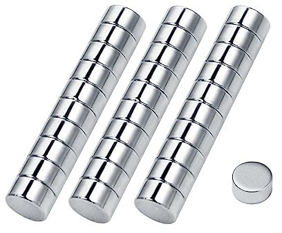 Diarypiece 30Pc/Box Round Silver Nail Art UV Gel Acrylic Nail Tips Sizing Cutter Maincure Tool Attraction Small Magnet