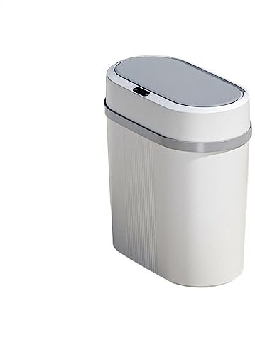 FEELIN Papelera Baño Cubo de Basura Cocina Cubo de basura, papel higiénico doméstico, cesta de papel higiénico, espacio de tubo estrecho con tapa Papelera Oficina (Color : A, Size : S)