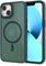 AOMYKE Cover Magnetica per iPhone 13 / iPhone 14, Custodia iPhone 13 / iPhone 14 Compatibile con MagSafe, Traslucida Opaca Posteriore Sottile PC+TPU Bumper Antiurto Case - Verde