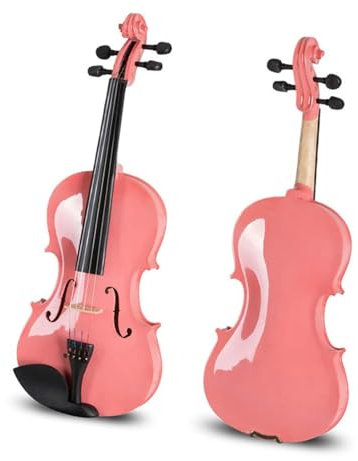 Geigen Rosa Violine Übungsvioline Violine Musikinstrument Farbige Violine Lindenholzvioline