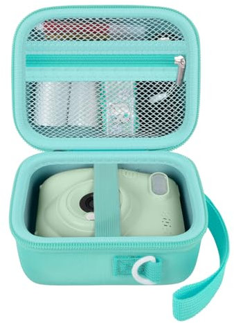 Sofortkamera Kinder Tasche Kompatibel mit GREENKINDER Kinderkamera, Digitalkamera Fall für Esoxofore/ für Gofunly/ für LETSHAHA/ für JPVERLY/ für Hangrui, Lagerung für Druckerpapier- Nur Box - Grün